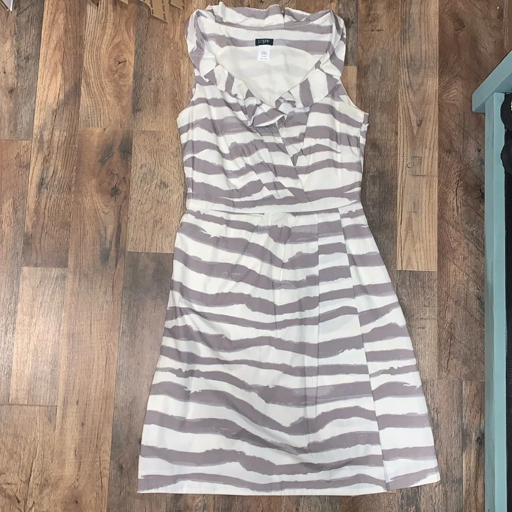 J Crew Zebra Dress.  Size‎ 2.